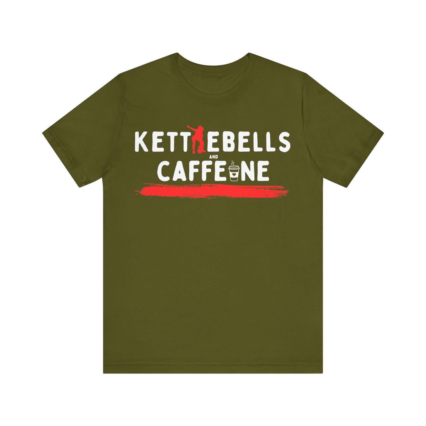 Kettlebells and Caffeine shirt, female fig