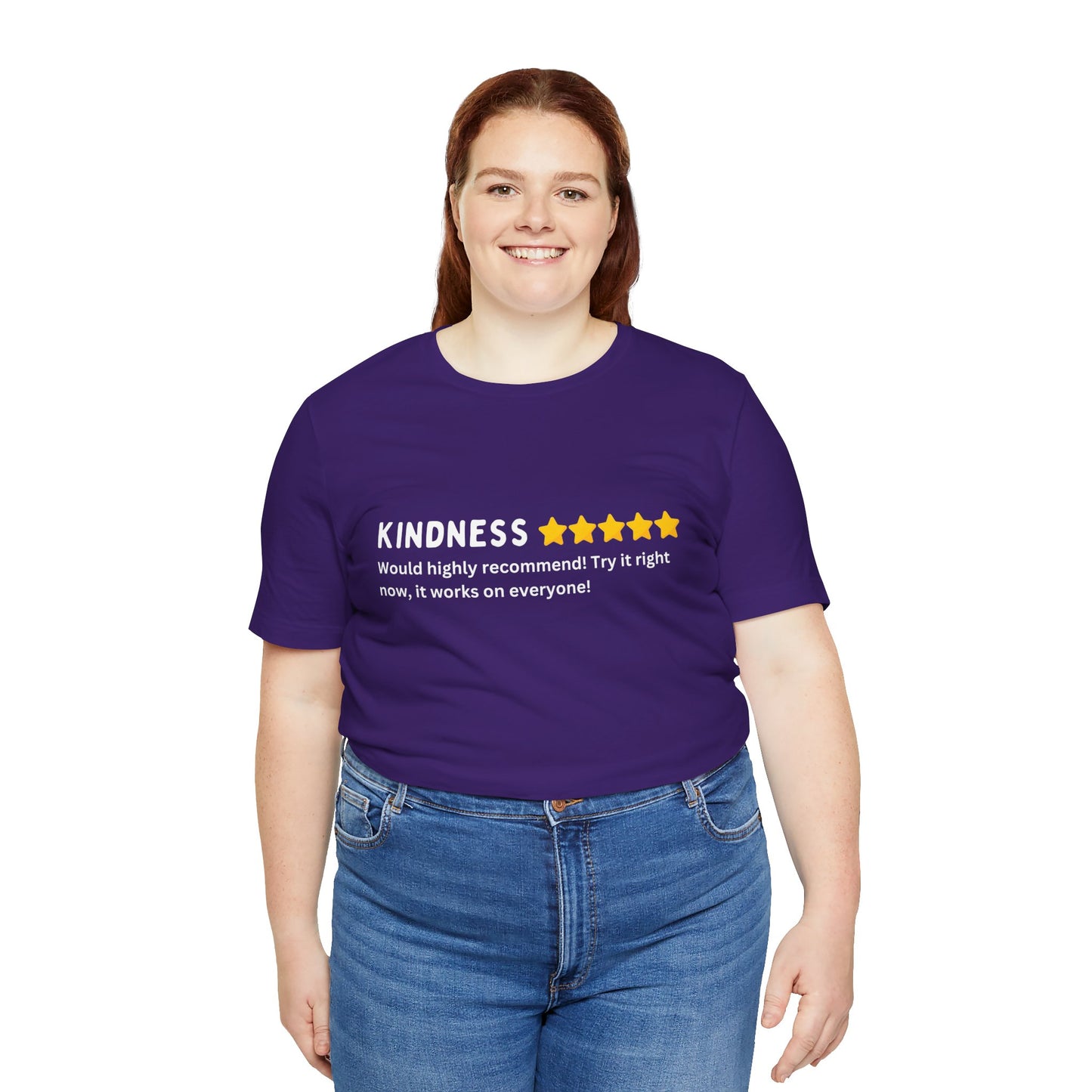 Kindness 5 Stars Unisex Jersey Short Sleeve Tee
