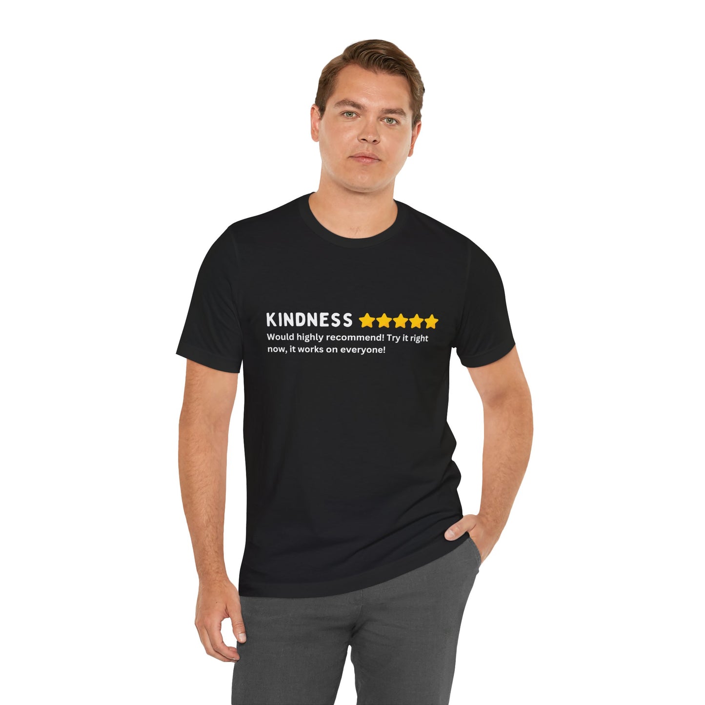 Kindness 5 Stars Unisex Jersey Short Sleeve Tee