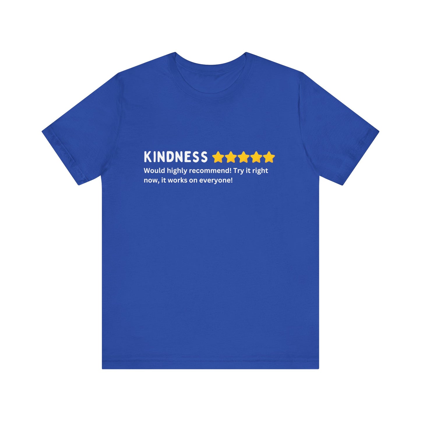 Kindness 5 Stars Unisex Jersey Short Sleeve Tee