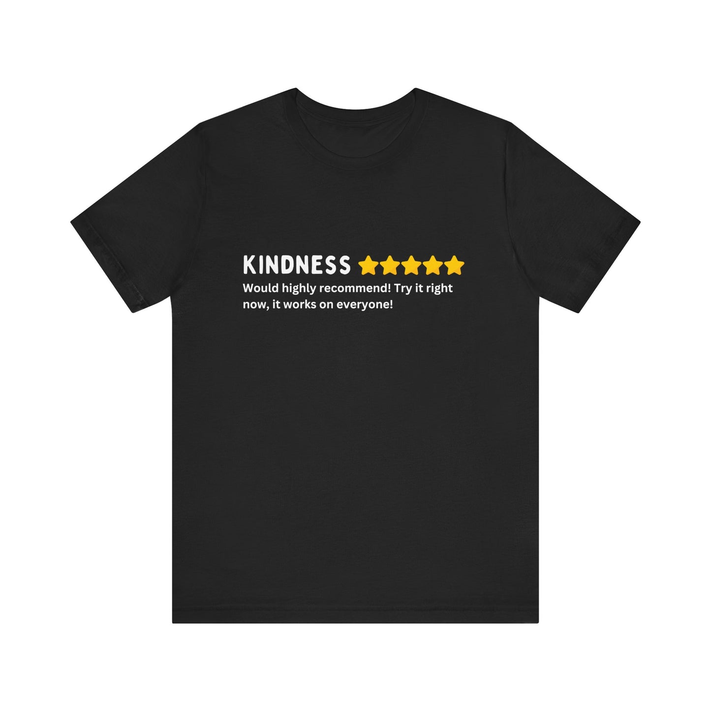 Kindness 5 Stars Unisex Jersey Short Sleeve Tee