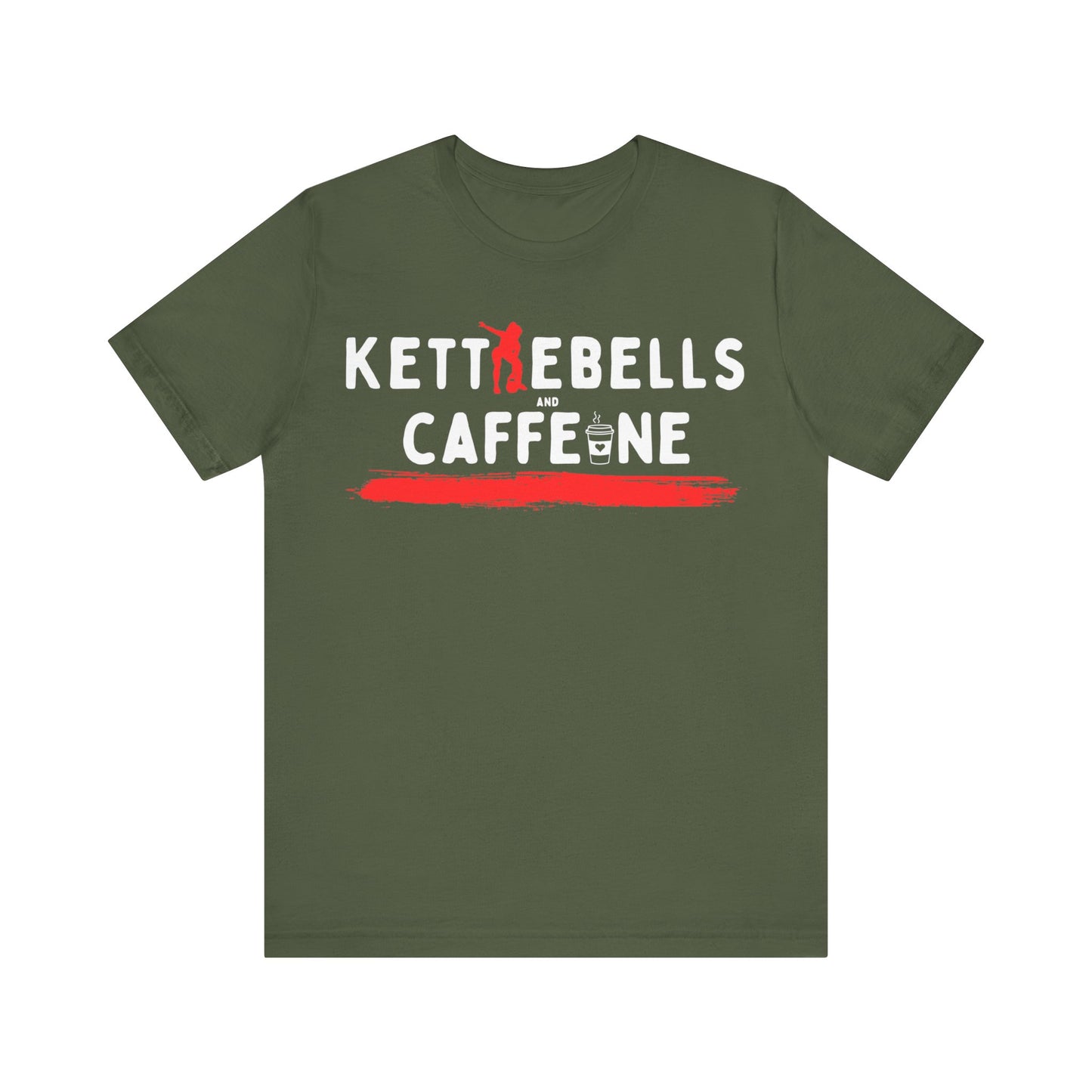Kettlebells and Caffeine shirt, female fig