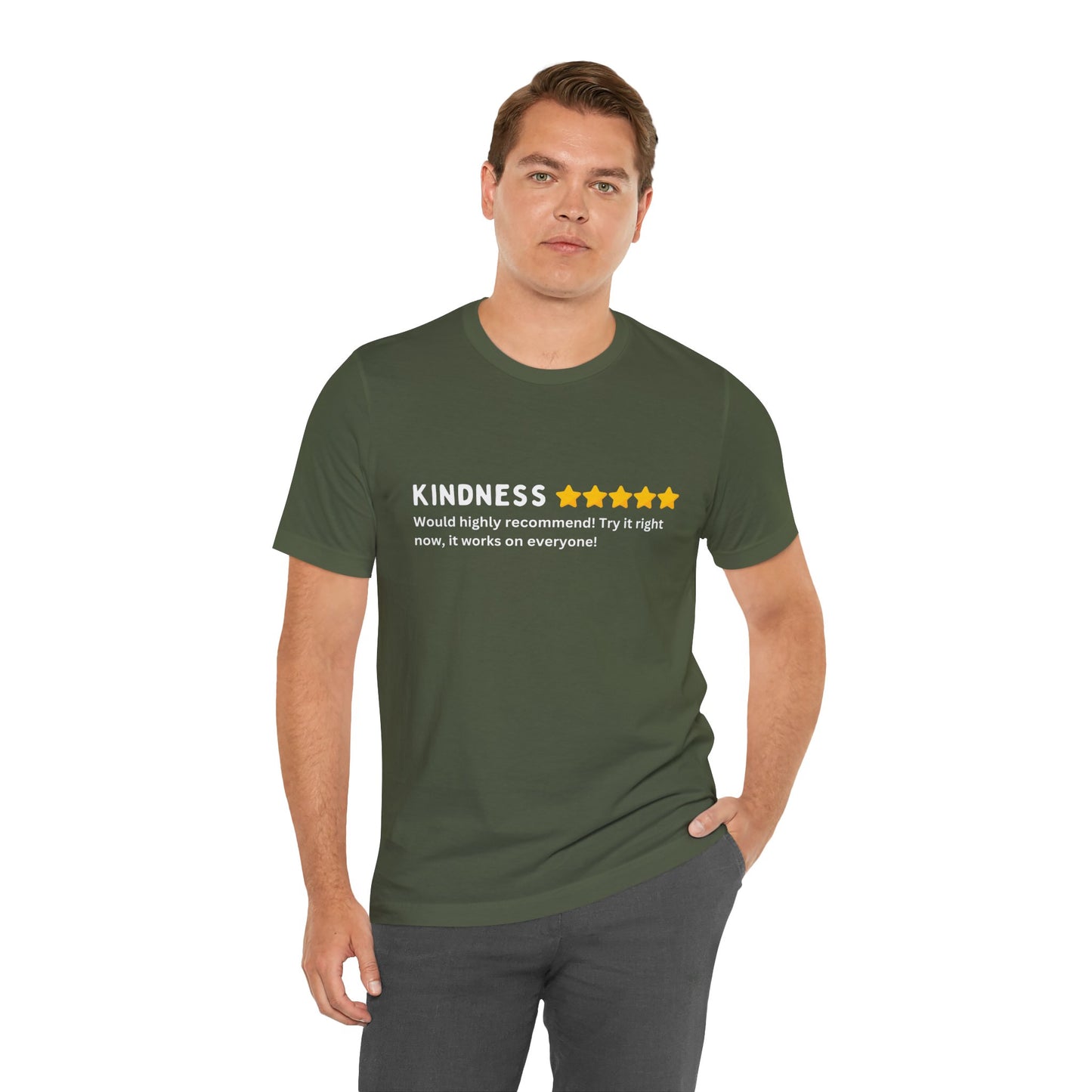 Kindness 5 Stars Unisex Jersey Short Sleeve Tee