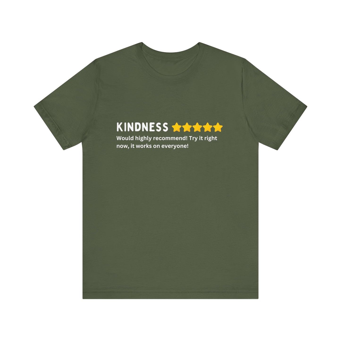 Kindness 5 Stars Unisex Jersey Short Sleeve Tee
