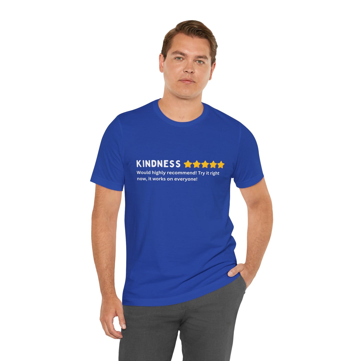 Kindness 5 Stars Unisex Jersey Short Sleeve Tee