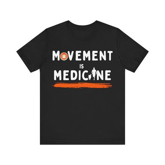 Dogs Are Medicine Unisex Tee, Motivational T-Shirt, Fitness Shirt, Gift for Athletes, Activewear, Workout Apparel