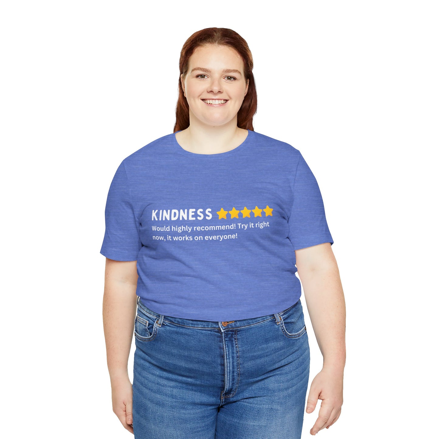 Kindness 5 Stars Unisex Jersey Short Sleeve Tee