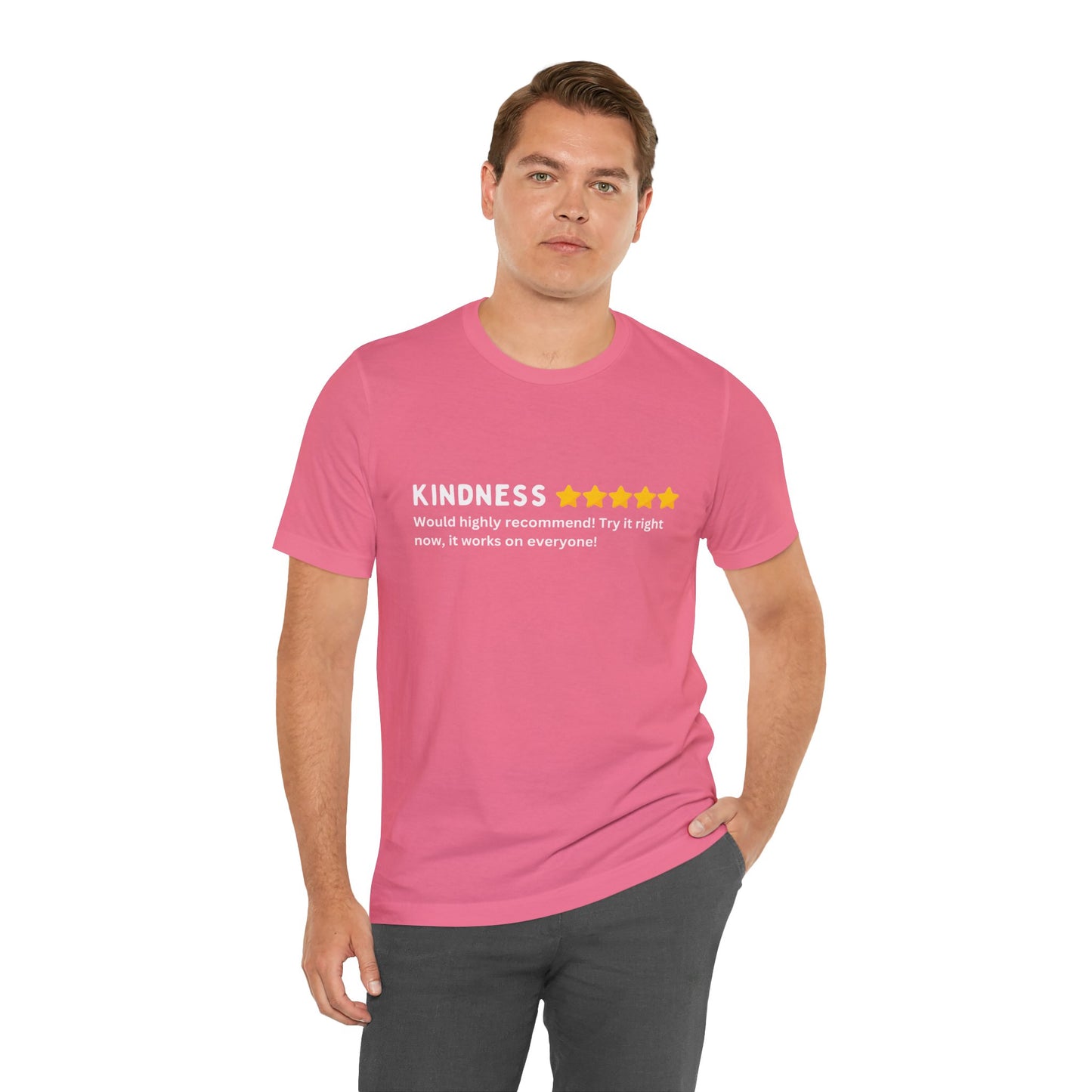 Kindness 5 Stars Unisex Jersey Short Sleeve Tee