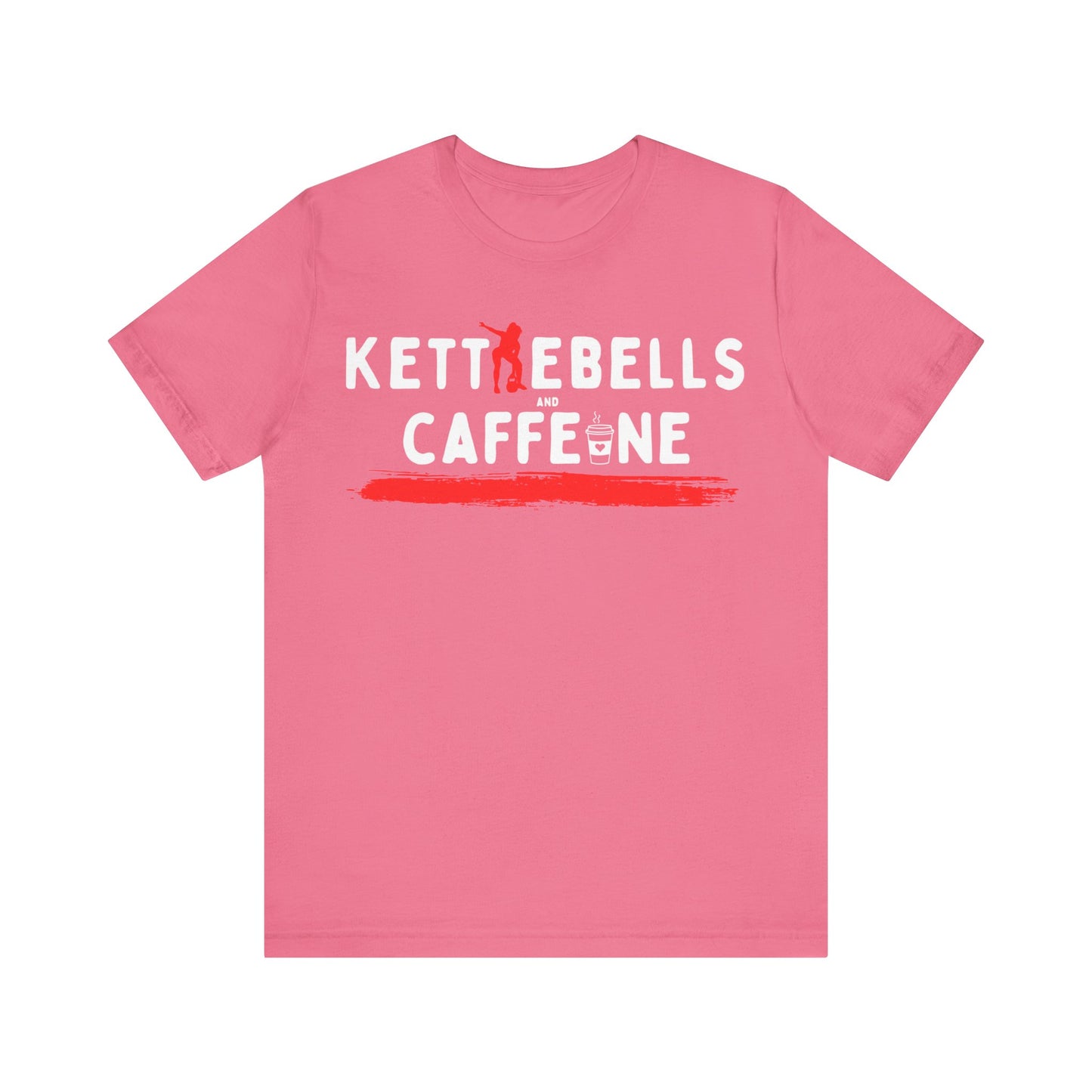 Kettlebells and Caffeine shirt, female fig