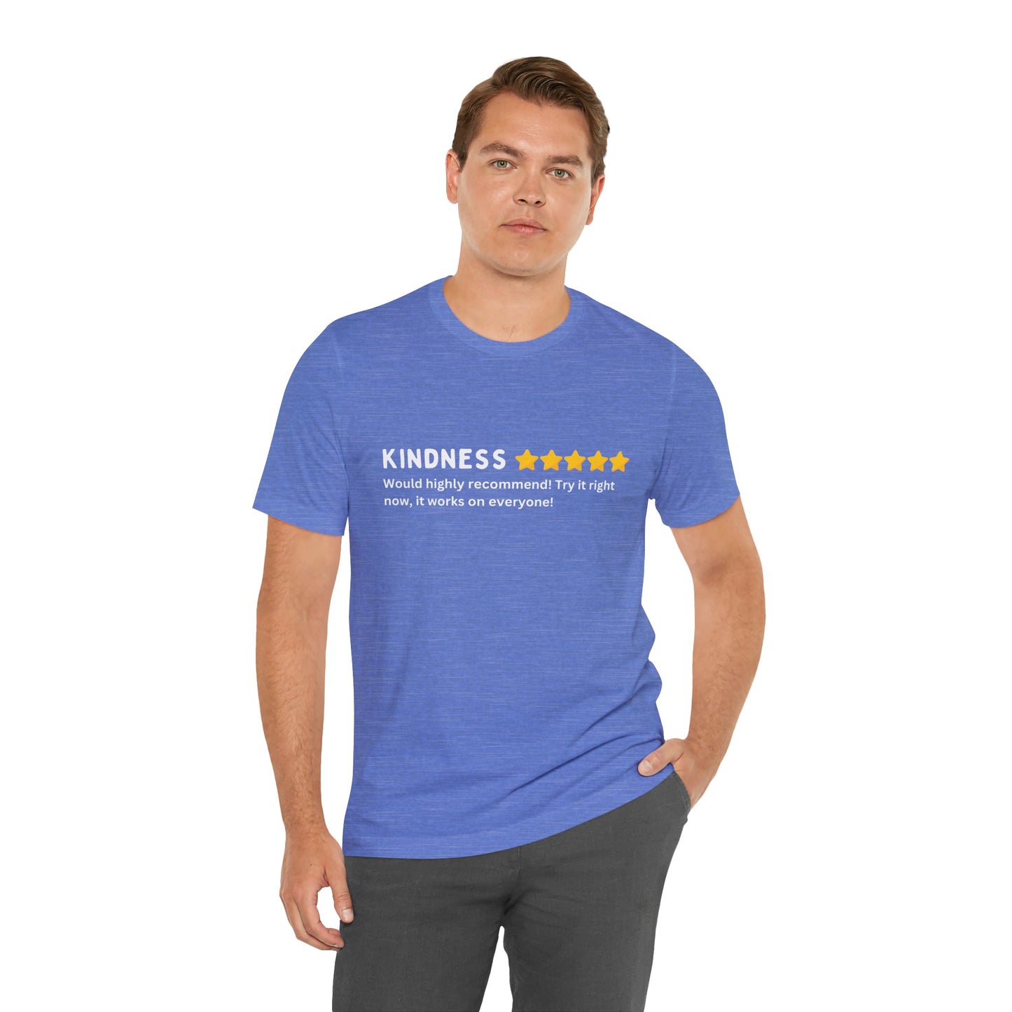 Kindness 5 Stars Unisex Jersey Short Sleeve Tee