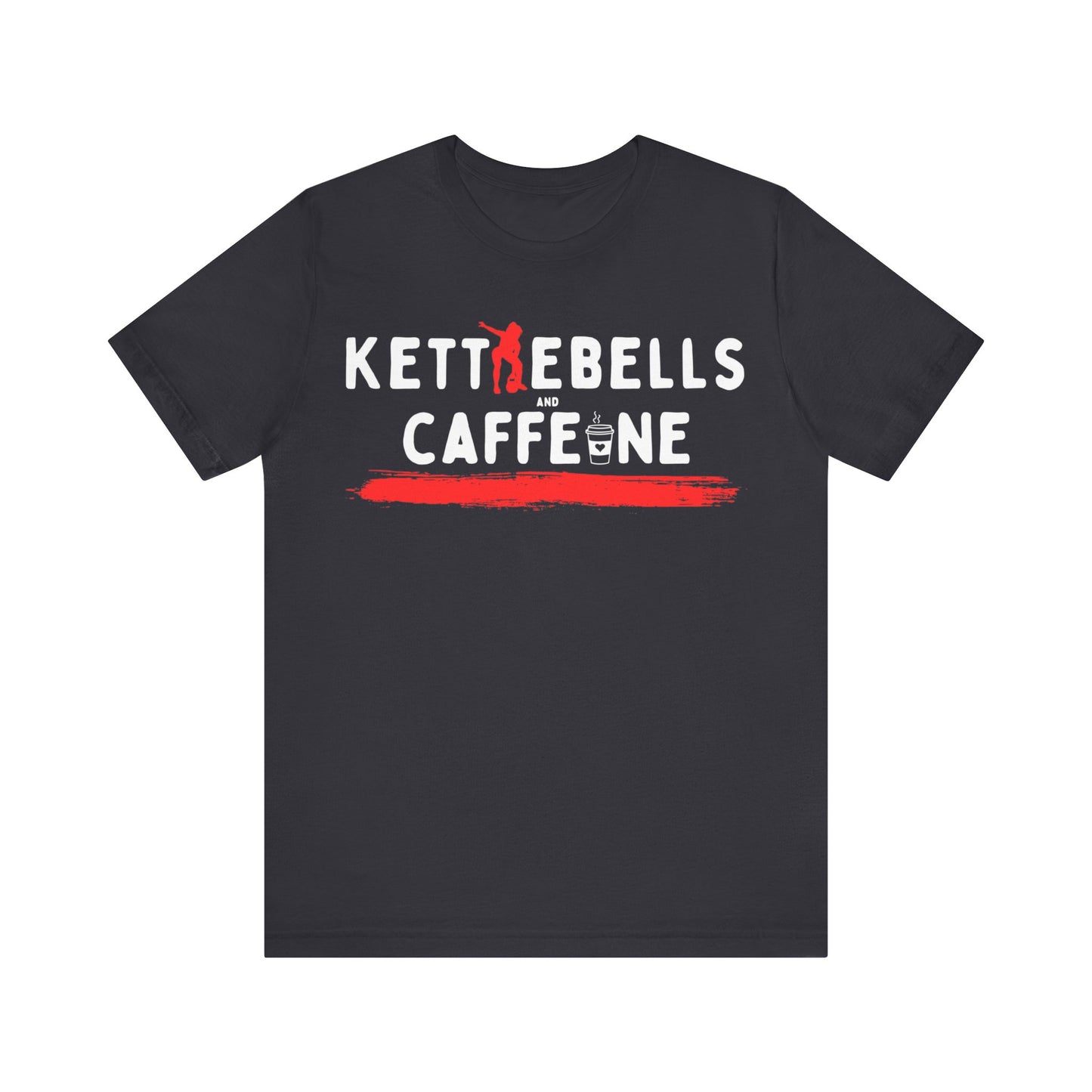 Kettlebells and Caffeine shirt, female fig
