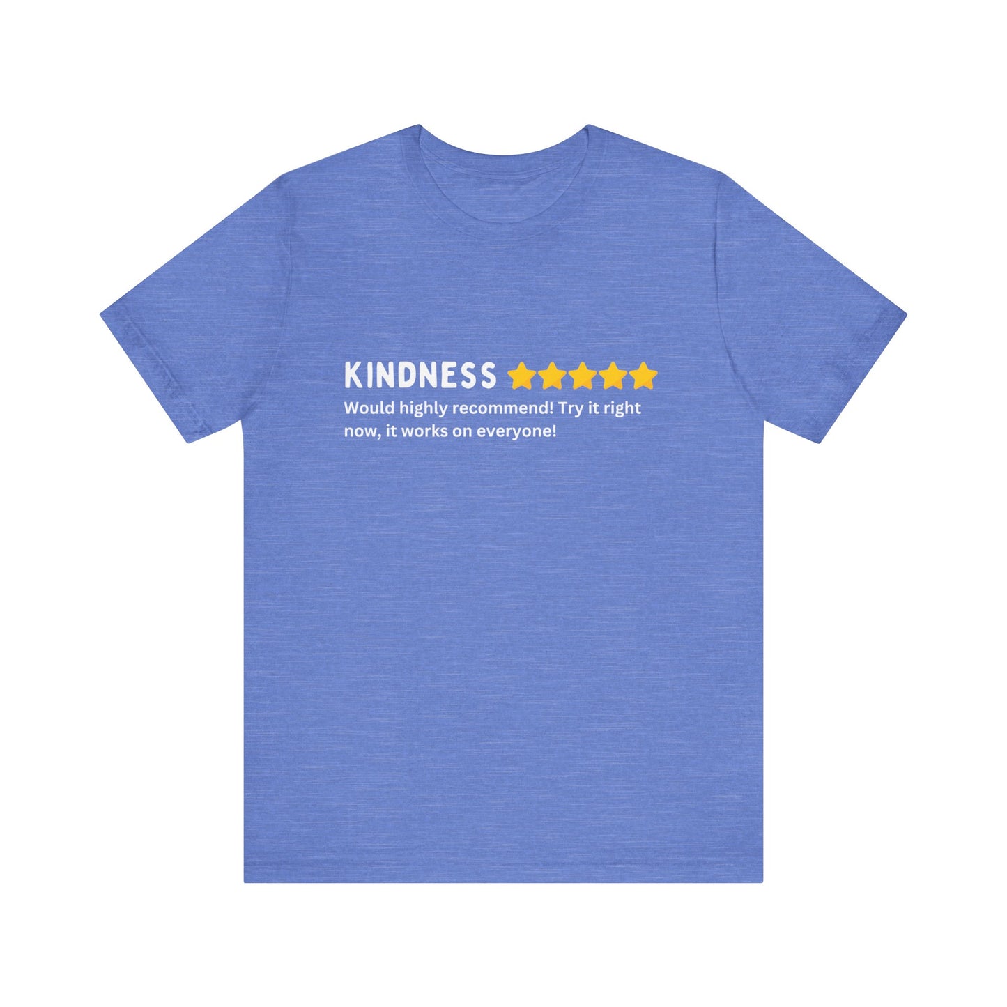 Kindness 5 Stars Unisex Jersey Short Sleeve Tee