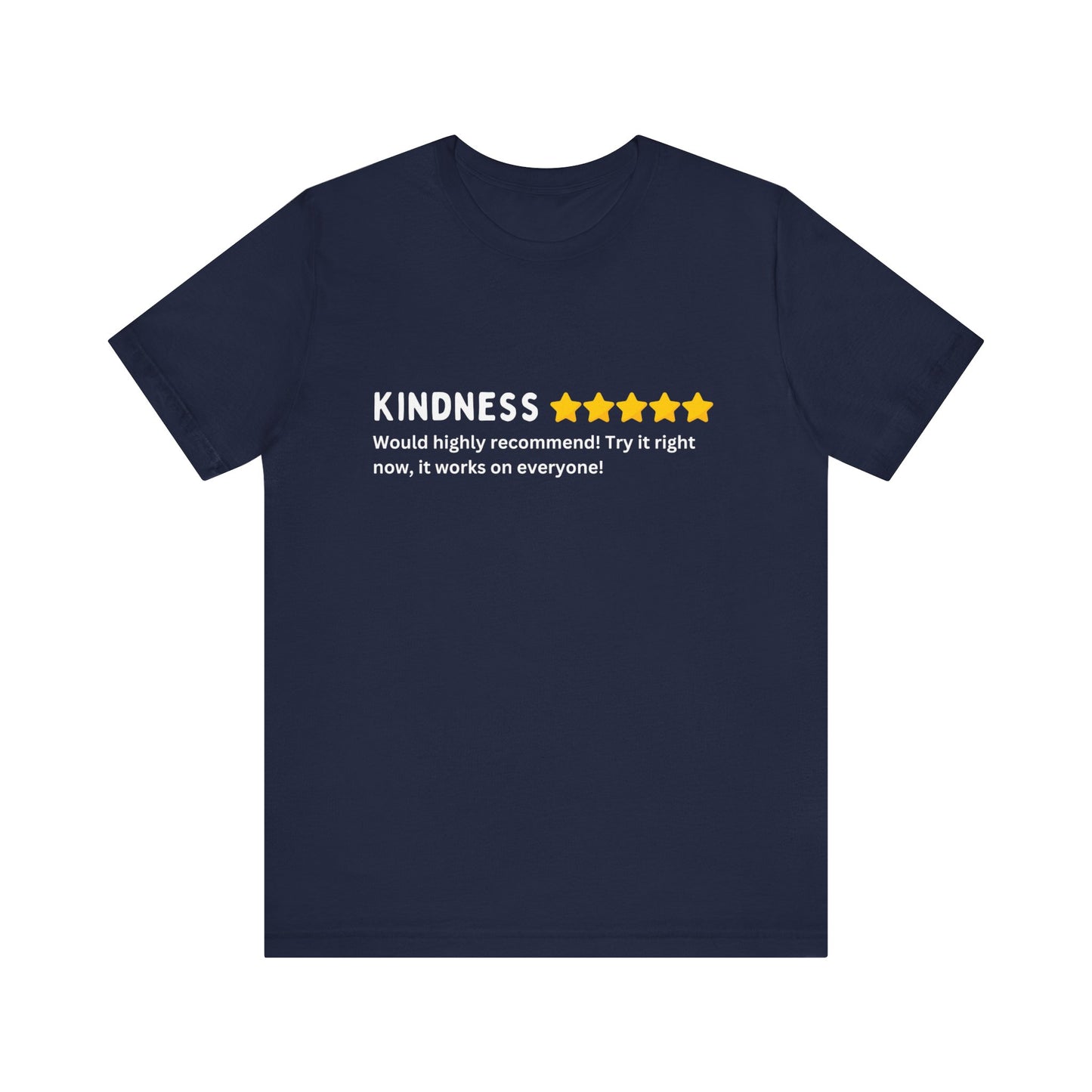 Kindness 5 Stars Unisex Jersey Short Sleeve Tee