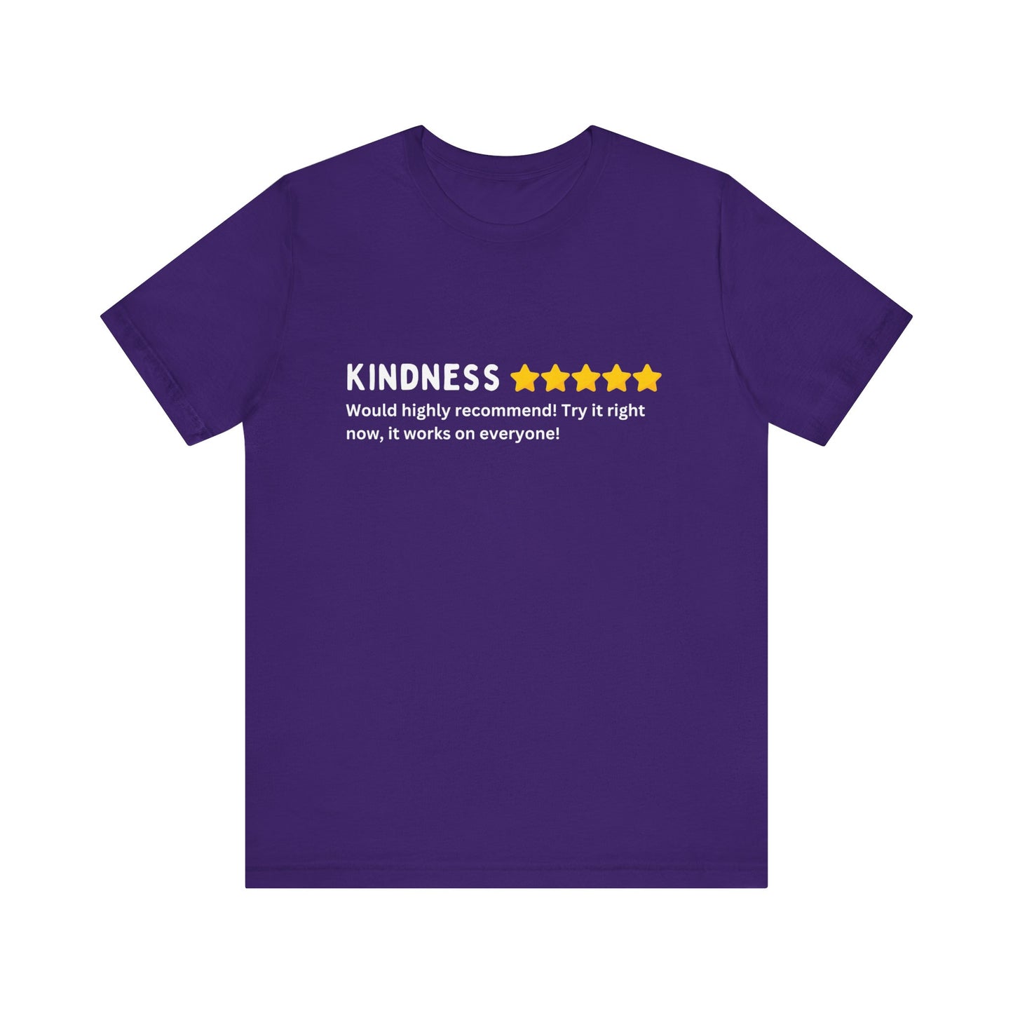 Kindness 5 Stars Unisex Jersey Short Sleeve Tee
